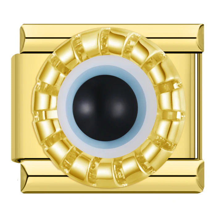Charm ojo turco dorado