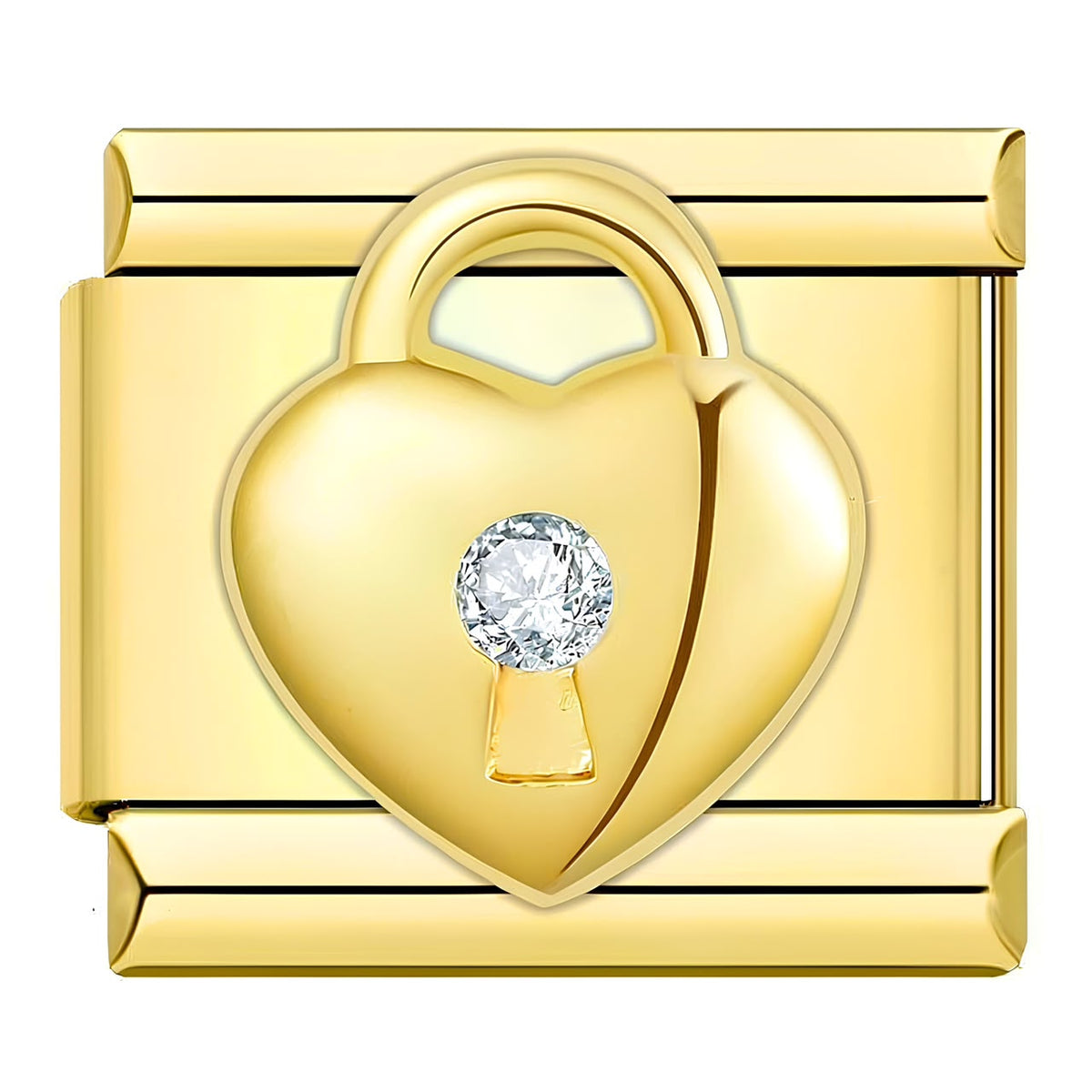 Charm candado de corazón
