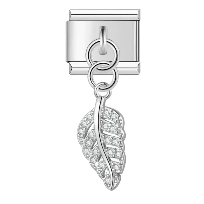 Charm colgante pluma