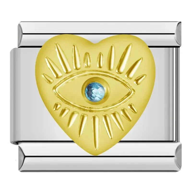 Charm corazón con ojo