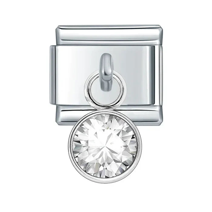 Charm colgante piedra abril