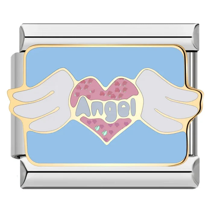 Charm corazón angel