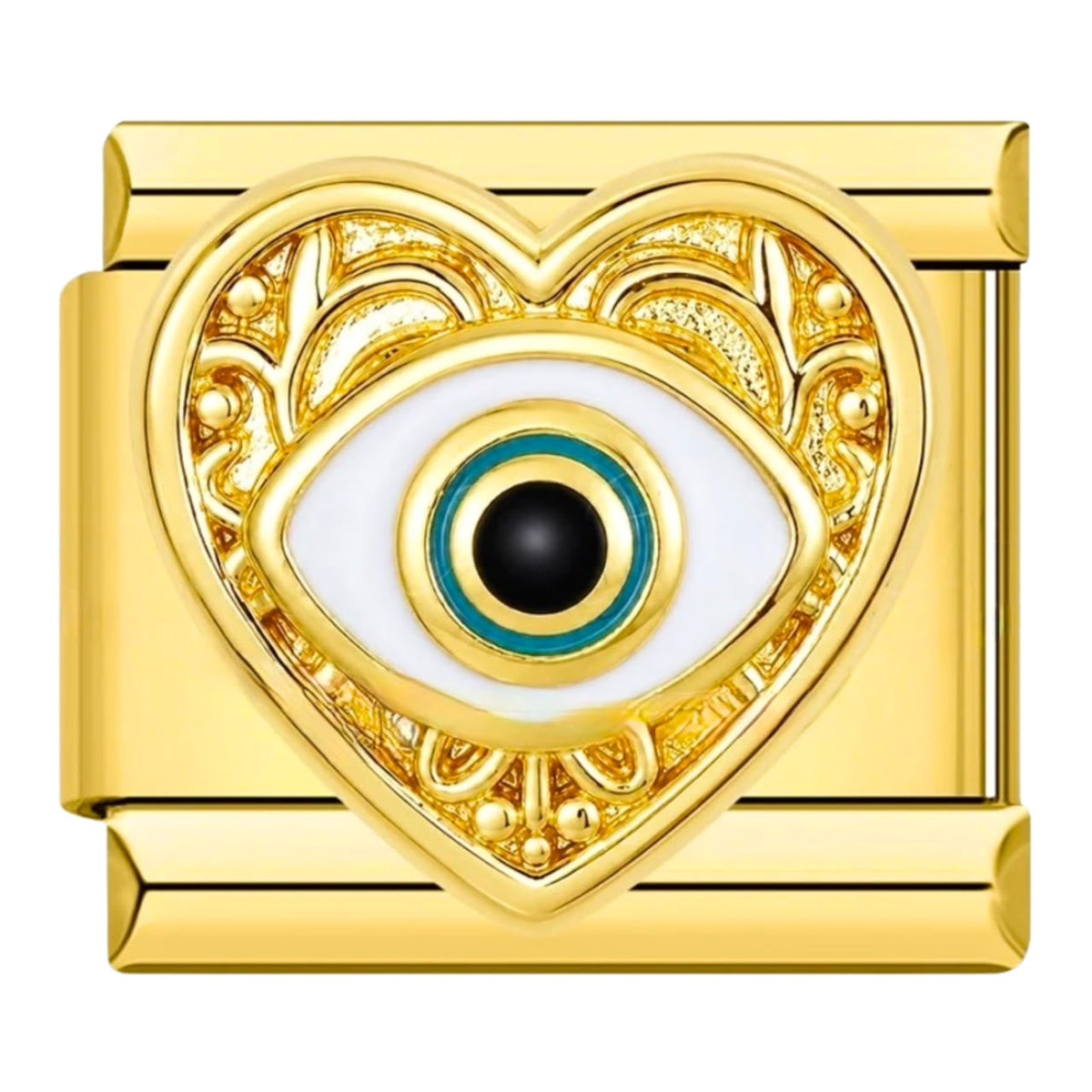Charm corazón con ojo 3D