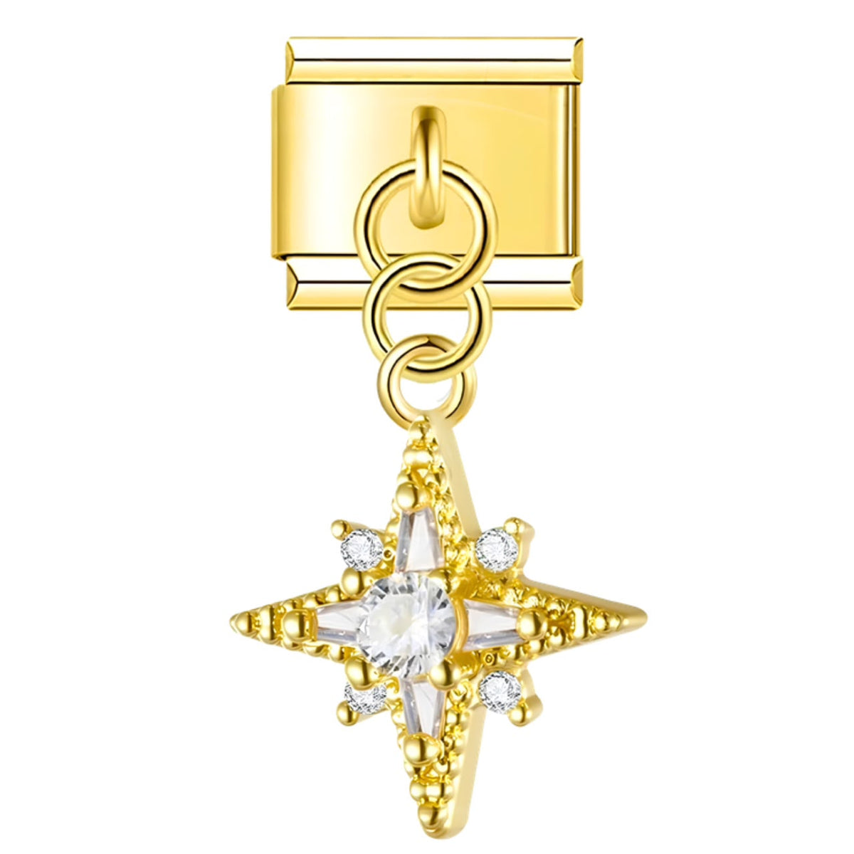 Charm colgante destello dorado