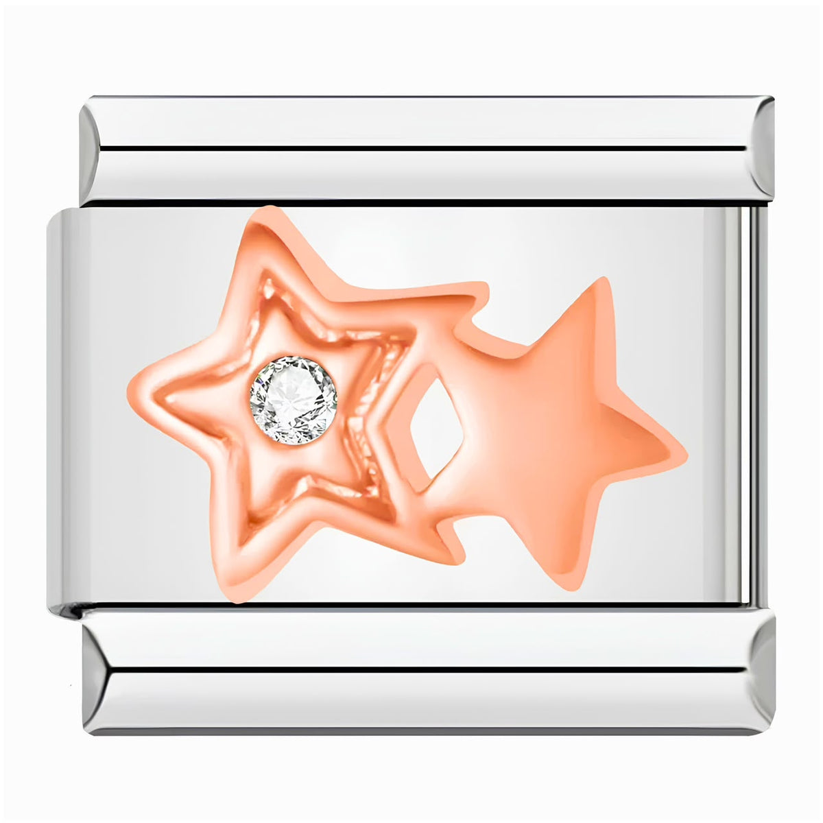 Charm estrellas rosegold 3D