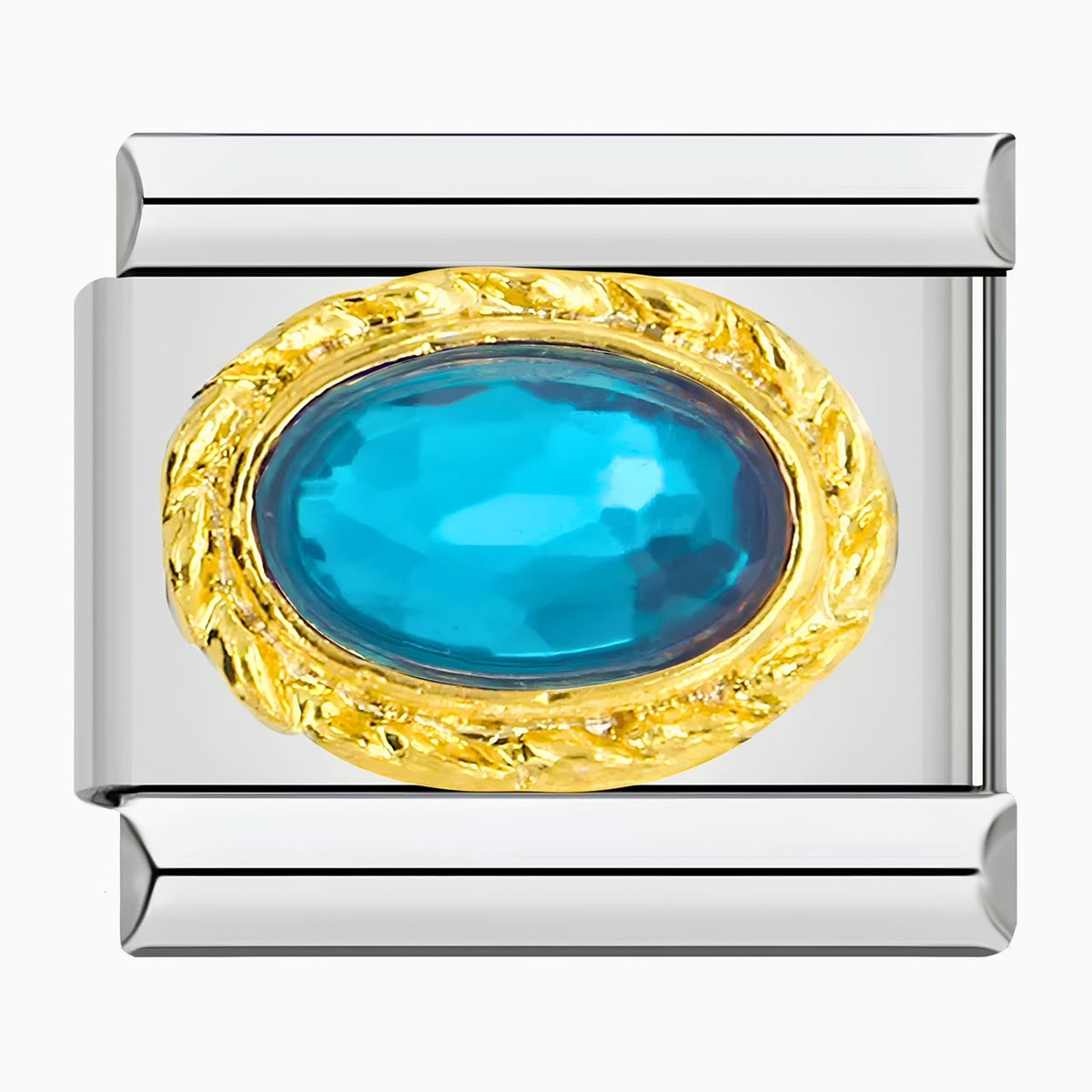 Charm gema turquesa