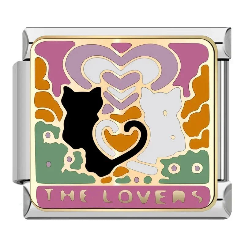 Charm gatos enamorados
